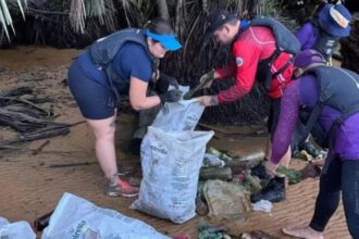 canoistas-fazem-mutirao-e-retiram-toneladas-de-lixo-da-ilha-dos-papagaios