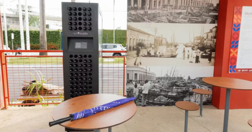 belem-lanca-servico-gratuito-de-emprestimo-de-sombrinhas-em-40-pontos